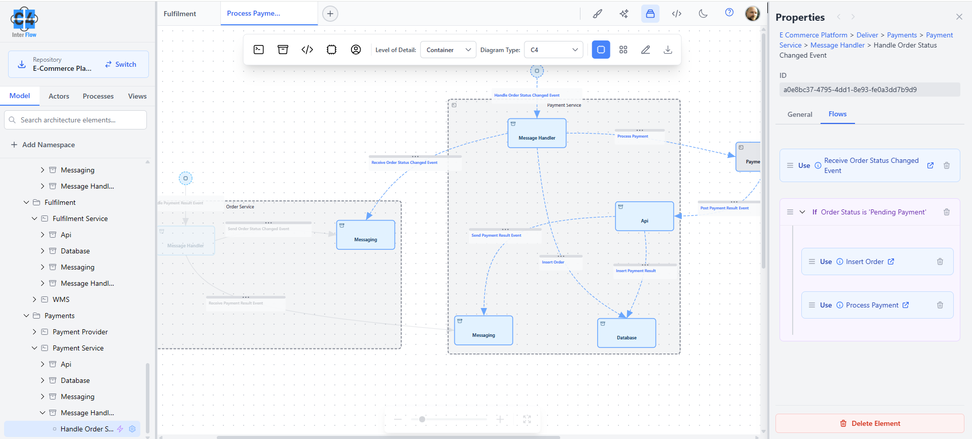 C4InterFlow canvas — light mode